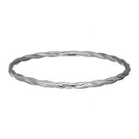 Braided Bangle Bracelet in Sterling Silver 202//202